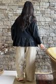 Santos Cotton Zahra Embroidered Smock Black /6=